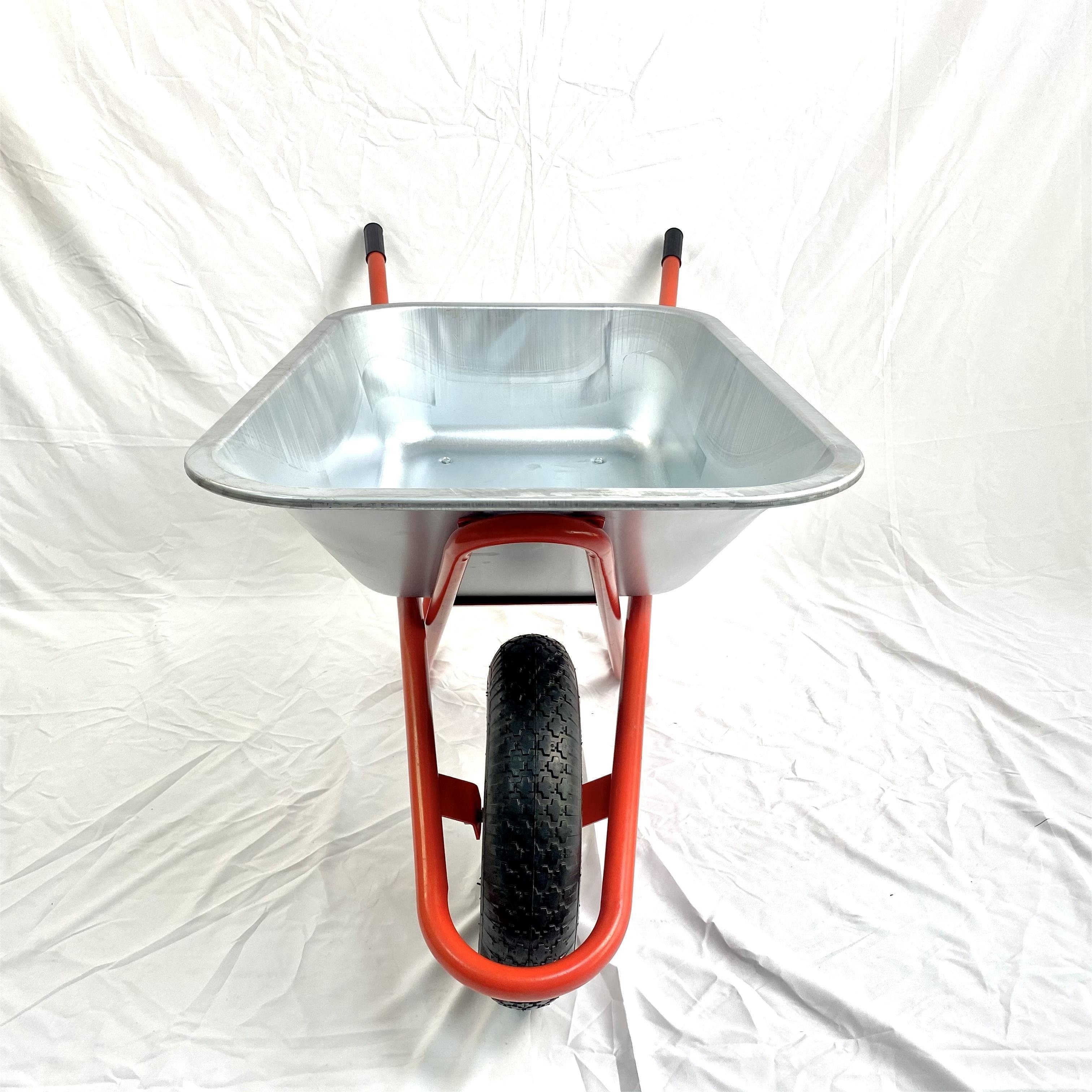 Manufacture Heavy Duty Russia Model WB6418 Steel construction wheelbarrows