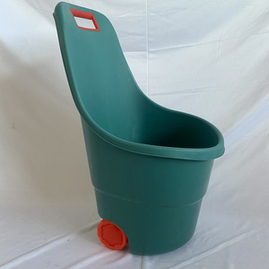 Multi Purpose Garden cart Muck plastic bucket wheelie carts