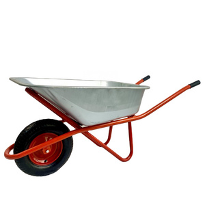 Manufacture Heavy Duty Russia Model WB6418 Steel construction wheelbarrows