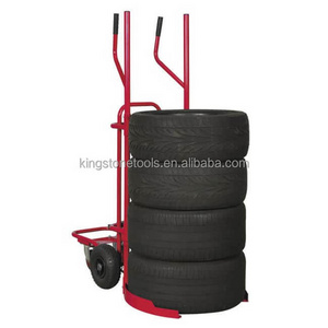 Garage Tire Handling Trolley Tyre Carrier Hand trolley Car Tyre transport convertible rack cart HT2088