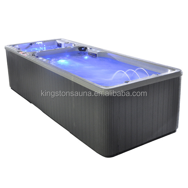 Best selling swim spa tub balboa swim JCS-SS1 combined one outdoor spa and one swimming spa