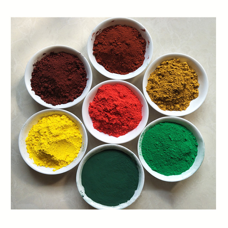 2024 Wholesale iron oxide pigment red 130 for cement iron oxide pigment colour: 110 red pigment from iron oxide powder paint