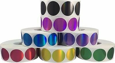 china  colorful  color adhesive  round  circle paper   dot sticker  label  on roll factory