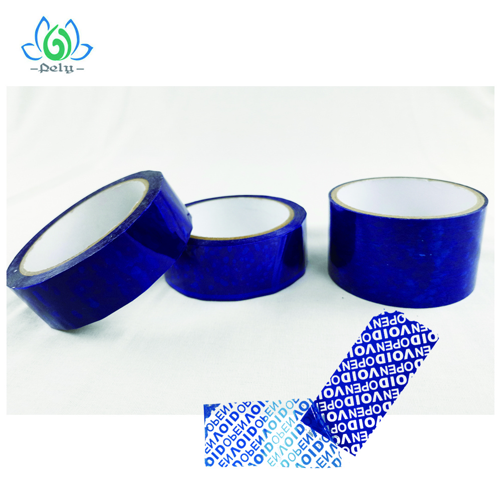 Free Sample Adhesive Security Tape Security Open Void Tape For Box Sealing Packaging