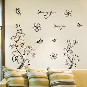 2019 China Wholesale Printing Waterproof popular beautiful 3d wall stickers home decor wallpapers