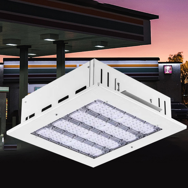 GISUN High Quality Driver Petrol Gas Station 50Watt 100Watt 150Watt 200Watt LED Ceiling Canopy Light