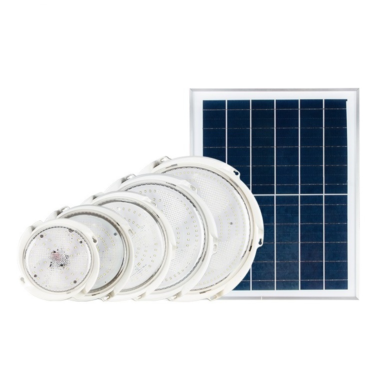 Gisun Modern Indoor Surface Mounted Rechargeable Round Solar Power Battery 30w 60w 100w 200w 300w 400w Solar Ceiling Light