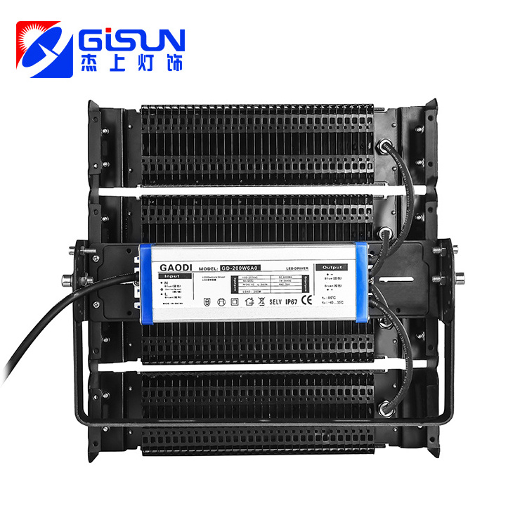 GISUN Slim Waterproof IP65 Outdoor Stadium Light 200w 300w 400w 500w 600w 1000w 1200w Led Flood Light