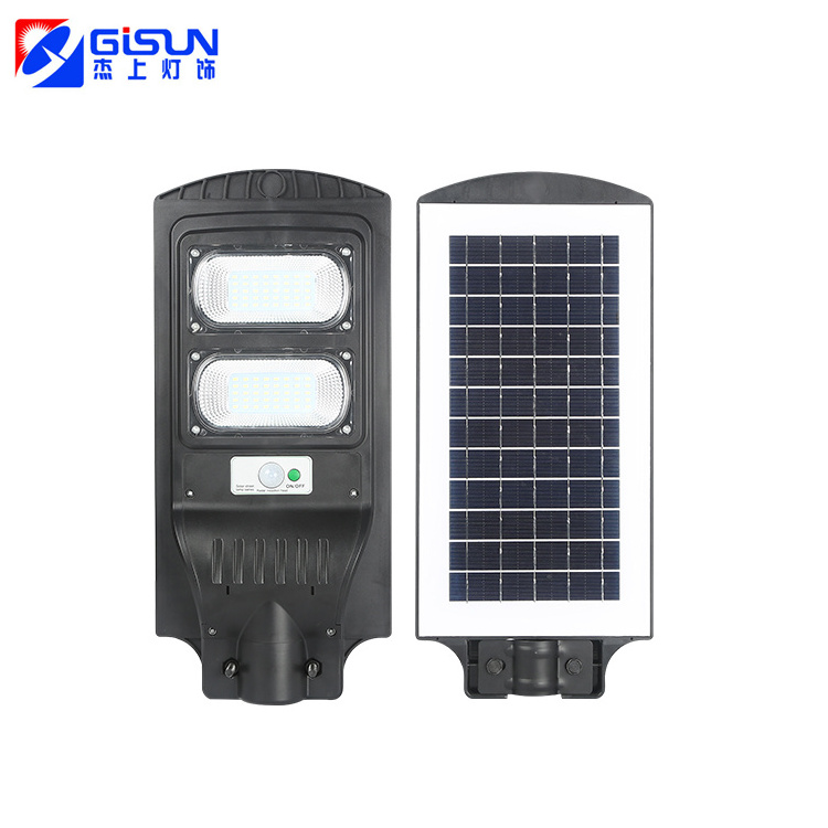 GISUN Fabricate Light Remote Control IP65 Waterproof 50W 100W 150W 200W Lamp Street Lights Led Solar