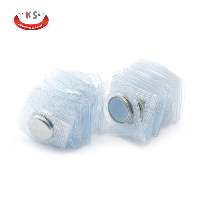 High quality Invisible Magnetic Snap Hidden Magnet Fastener Plastic PVC Covered Button for Clothing