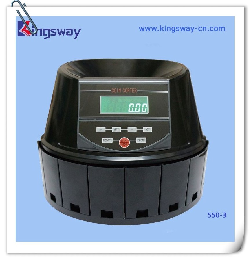 Kingsway 550-3 Coin counter and sorter for GBP.