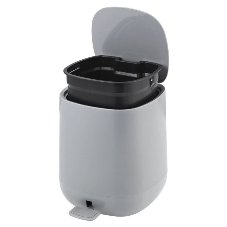 Office Kitchen Bathroom Dustbin 5l Plastic Hot Foot Step Waste Can Plastic Waste Bin with Lock Lid Home Trash Can Kitchen House