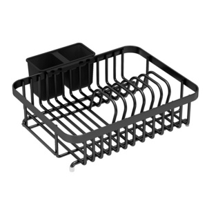 Metal Wire Utensil Drainer Basket Over Sink Kitchen Small Dish Drainer Drying Rack