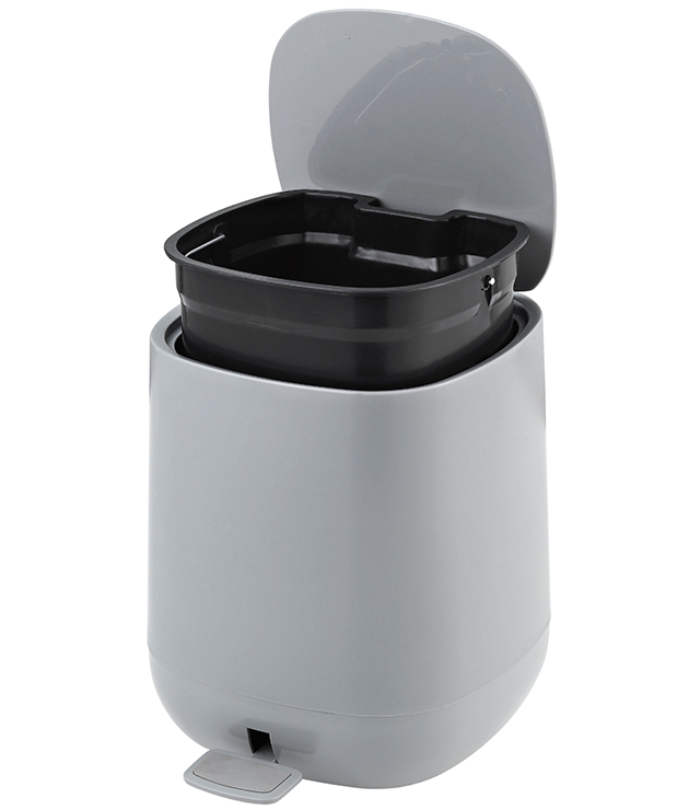 5L Household Office Mini Trash Can Step Pedal Dustbin Kitchen Plastic Waste Bin