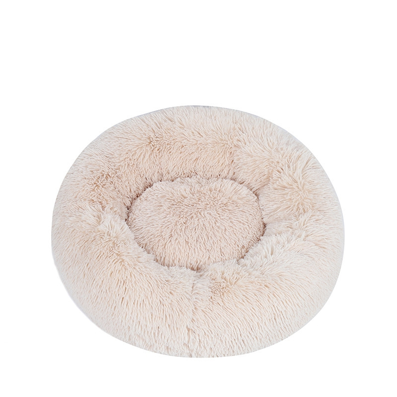 Kingtale  Round Donut Pet Bed Cute Custom Luxury Large Color Felt All Season Zipper Pet Tunnel Bed House Nest For Dog Cat