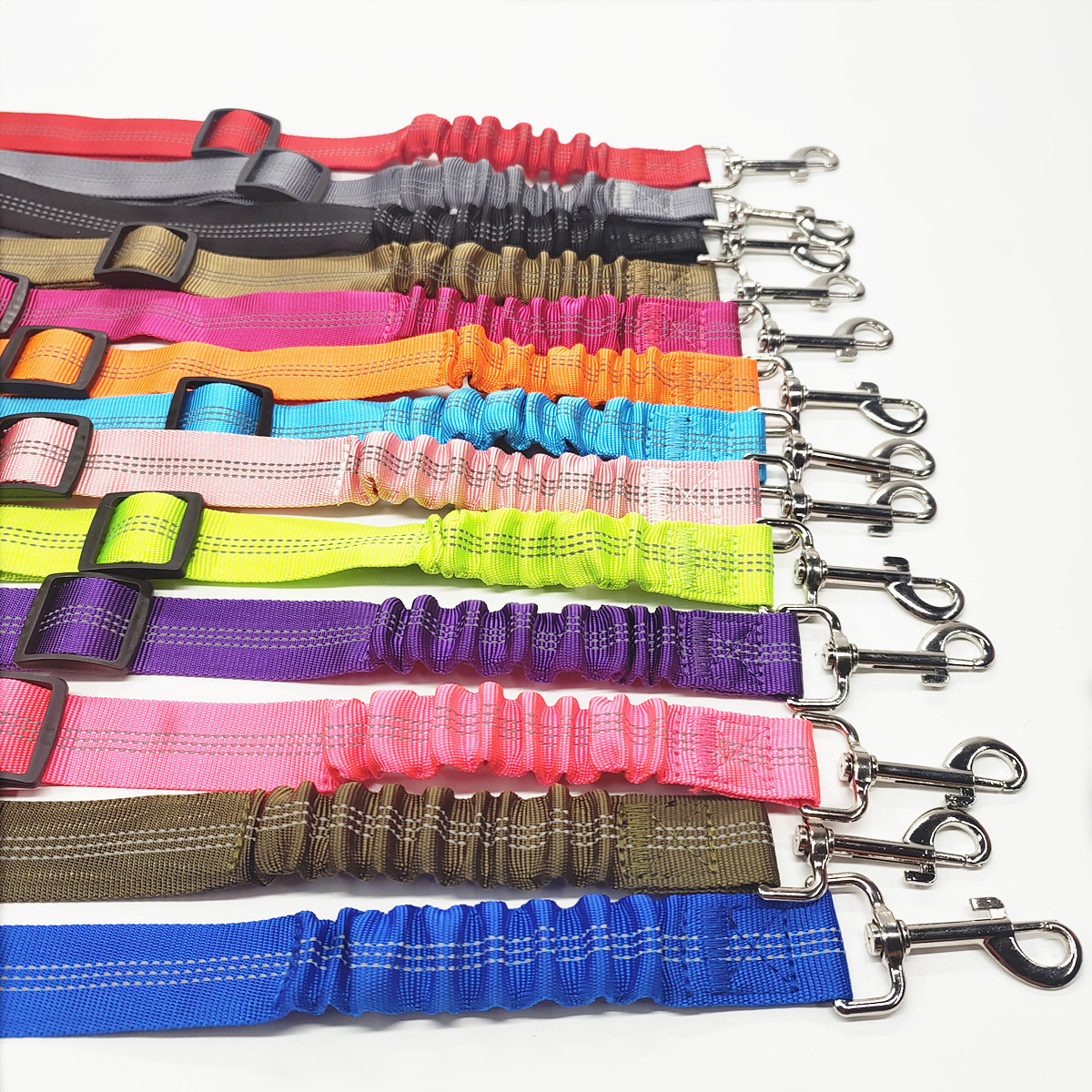 Kingtale Seat Belt for Dogs with Elastic Bungee Buffer Car Travel Accessories for Dogs Adjustable Elastic for pets