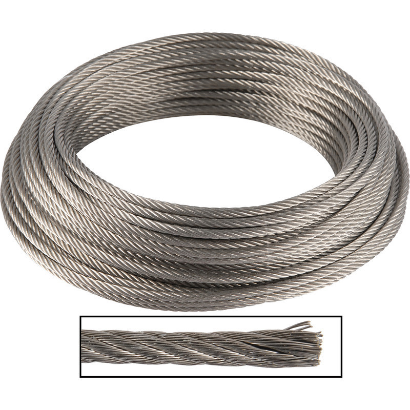 Kingtale 1x19 high tensile strength cheap price stainless steel wire rope with bright surface steel wire rope