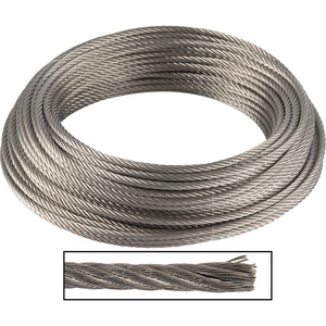 Kingtale 1x19 high tensile strength cheap price stainless steel wire rope with bright surface steel wire rope