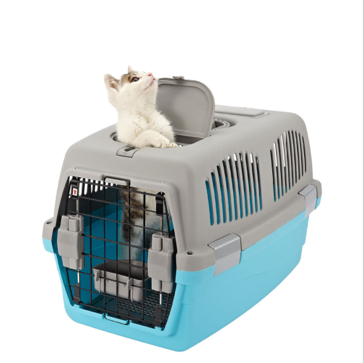 Kingtale Pet Accessories Heavy-Duty Pet Airline Box Pet Carrier with skylight Crate Outdoor Dog Kennel