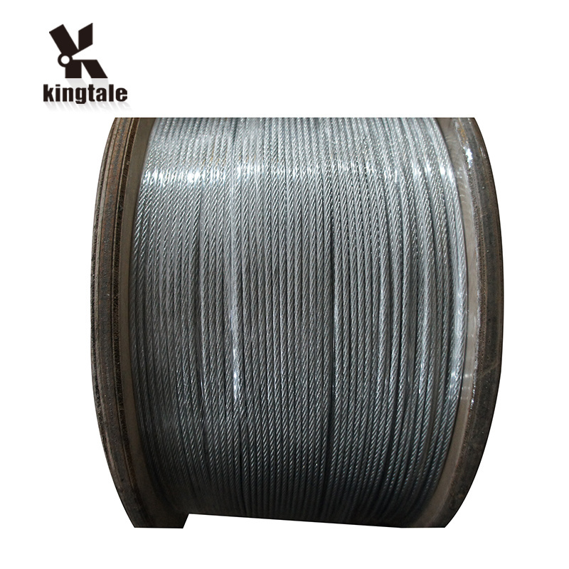 Kingtale galvanized steel wire rope 6x36 iwrc