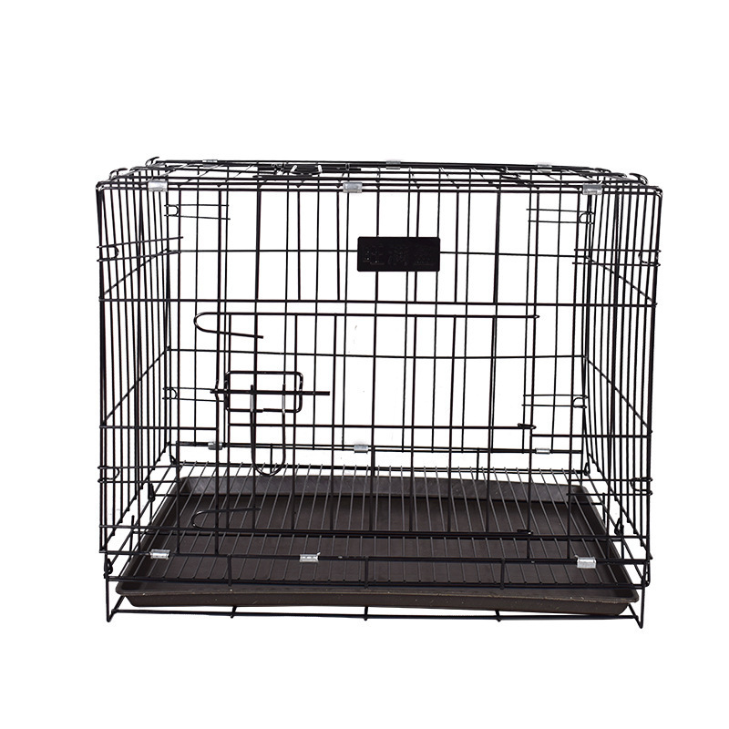 Kingtale Custom Pet Suppliers Dog Accessories Folding Metal Dog Crate Cage with Floor Protecting Roller