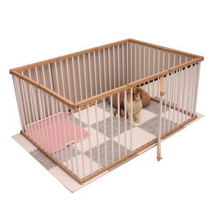 Kingtale Dog Pen Indoor Portable Outdoor Dog Enclosure Heavy Duty Metal Fence Playpen Crate Cage Kennel