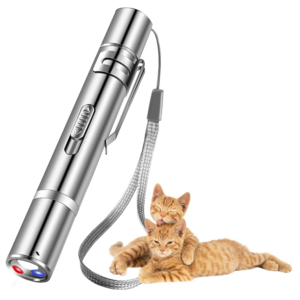 Kingtale Cat Toy Laser Pointer with 5 Patterns USB Recharge Laser Long Range and 3 Modes Training Chaser Interactive Toy