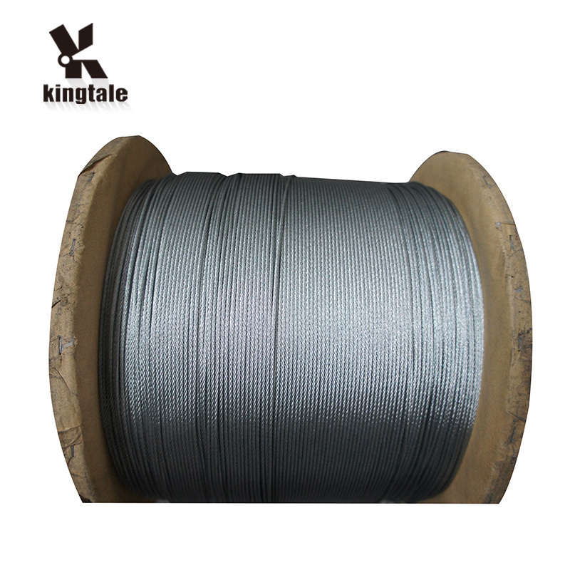 Kingtale 6*37 galvanized steel wire rope crane wire rope specification