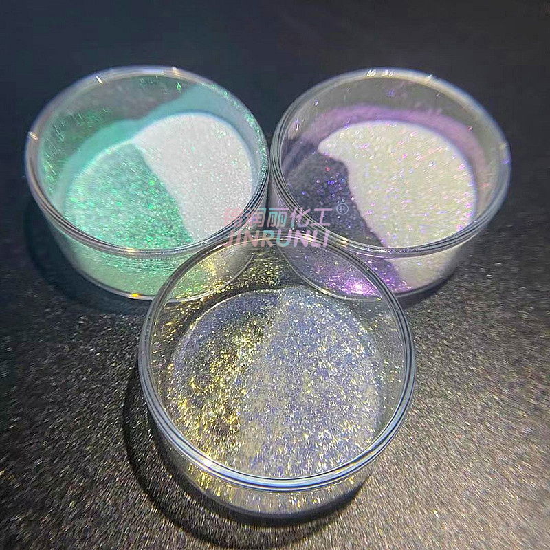 rainbow shiny silver flakes diamond lustry glass iridescent flakes powder