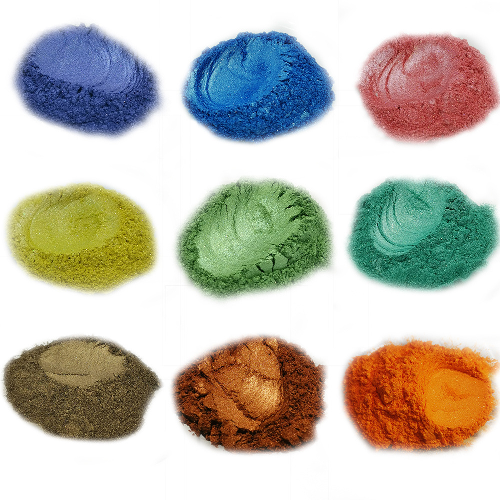 free samples 25 colors  cosmetic-grade  mica powder color pigment pearl kg price