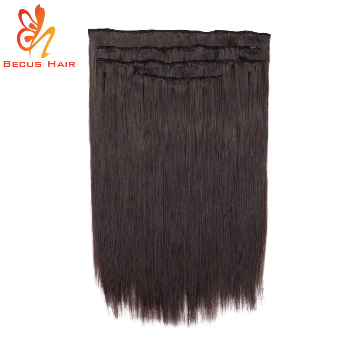 8 Piece/set high fiber synthetic hair clip in hair extension