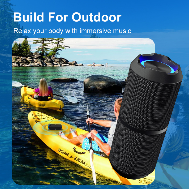 Private Mold 20W Super Stereo subwoofer Music Bass Bocina RGB Outdoor speaker tws waterproof Bluetooth speaker