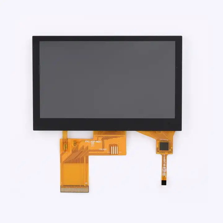 SPI Interface 4.3 Inch 800*480 IPS LCD TFT Capacitive Touch Panel Wide Temperature High brightness Display