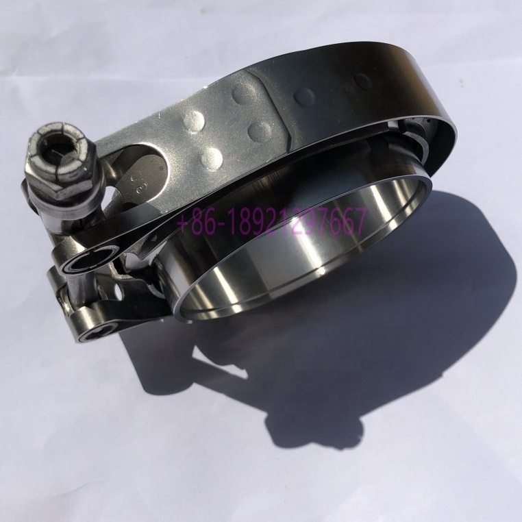 turbo downpipe muffler performance parts inch 2 . 5 V band flange exhaust clamp for turbo ball bearing flange coupling assembly