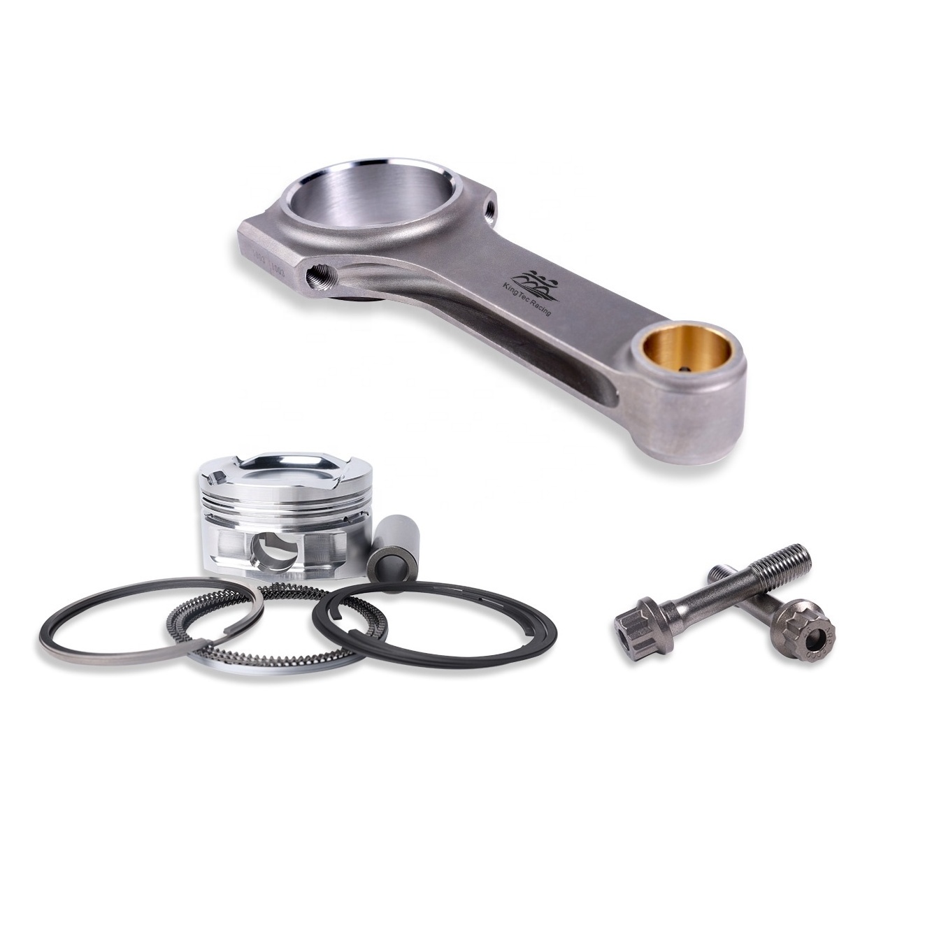 Drag racing forged 86.5 mm 2JZ GTE pistons and rods for Toyota Supra twin turbo VVTI JZA80 engine