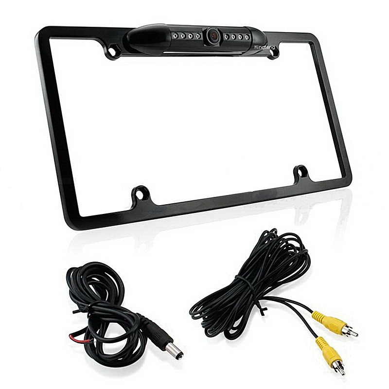 170Degrees 8 IR Surveillance Mounted AHD Rearview Car License Plate Frame Number Camera