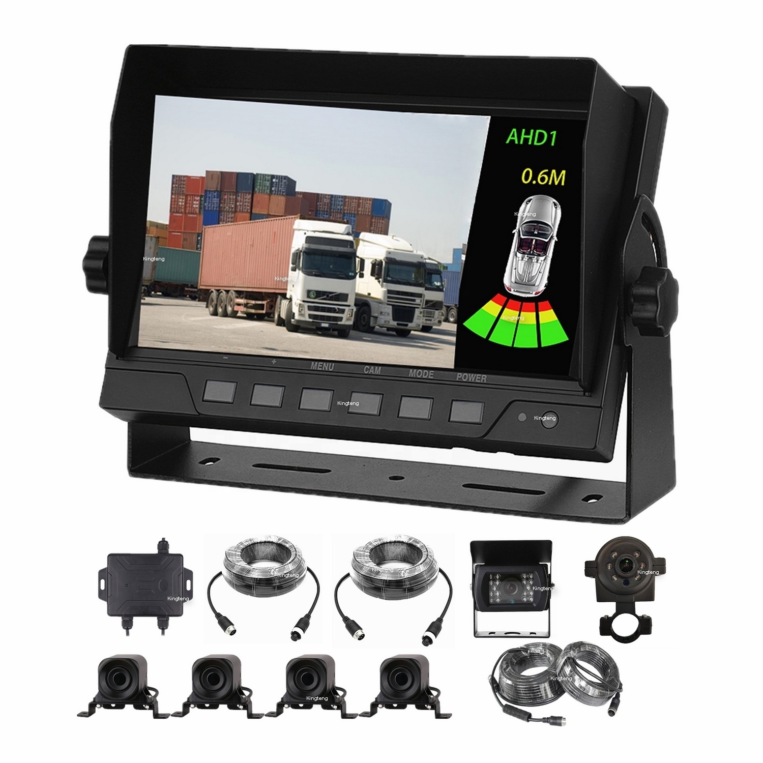 Blind Spot Detection Rear View Car Camera Monitor Parking Sensor System For Bus Cleaning Truck Front Loader