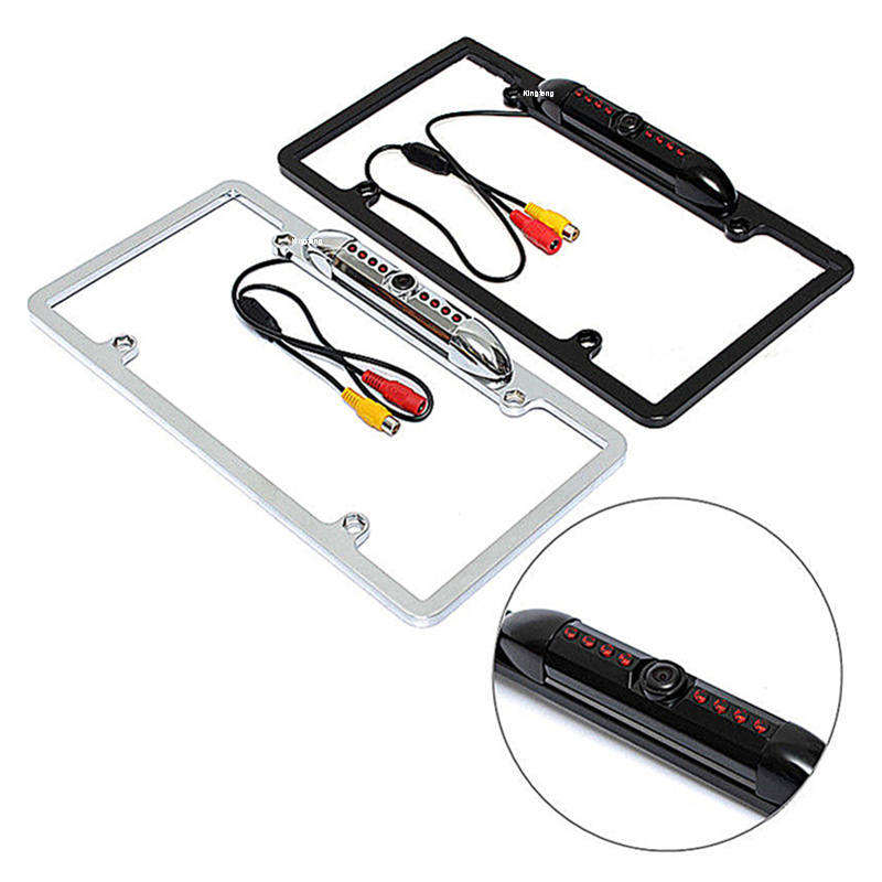 170Degrees 8 IR Surveillance Mounted AHD Rearview Car License Plate Frame Number Camera