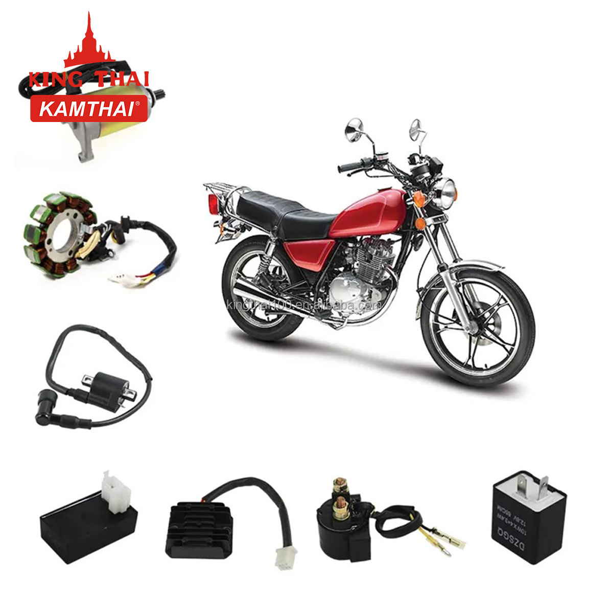 KAMTHAI Wholesale GN125 Motorcycle Vehicle Spare Parts 125CC Engine Parts Accessories for Suzuki GN125 Parts Motorcycle