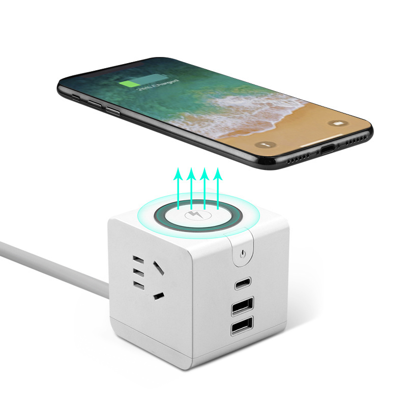 Mobile Phone Electronic Part QC3.0 Wireless Charging Adapter with PD 45W Charger Socket