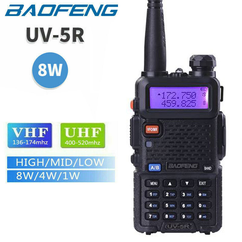 Baofeng Walkie Talkie Hot Selling Baofeng UV-5R Walkie Talkie 128CH VHF UHF walkie talkie 5KM 100% original Baofeng Woki toki