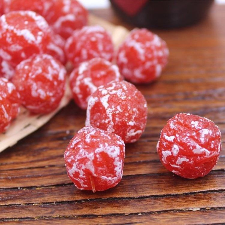 Chinese dried fruits preserved red plum dried prune with red color dried plum