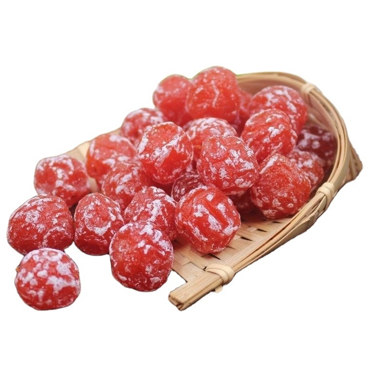 Chinese dried fruits preserved red plum dried prune with red color dried plum