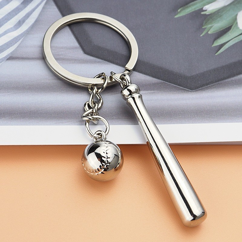 Premium souvenir Promotional Gifts mini 3D baseball bat keychain metal