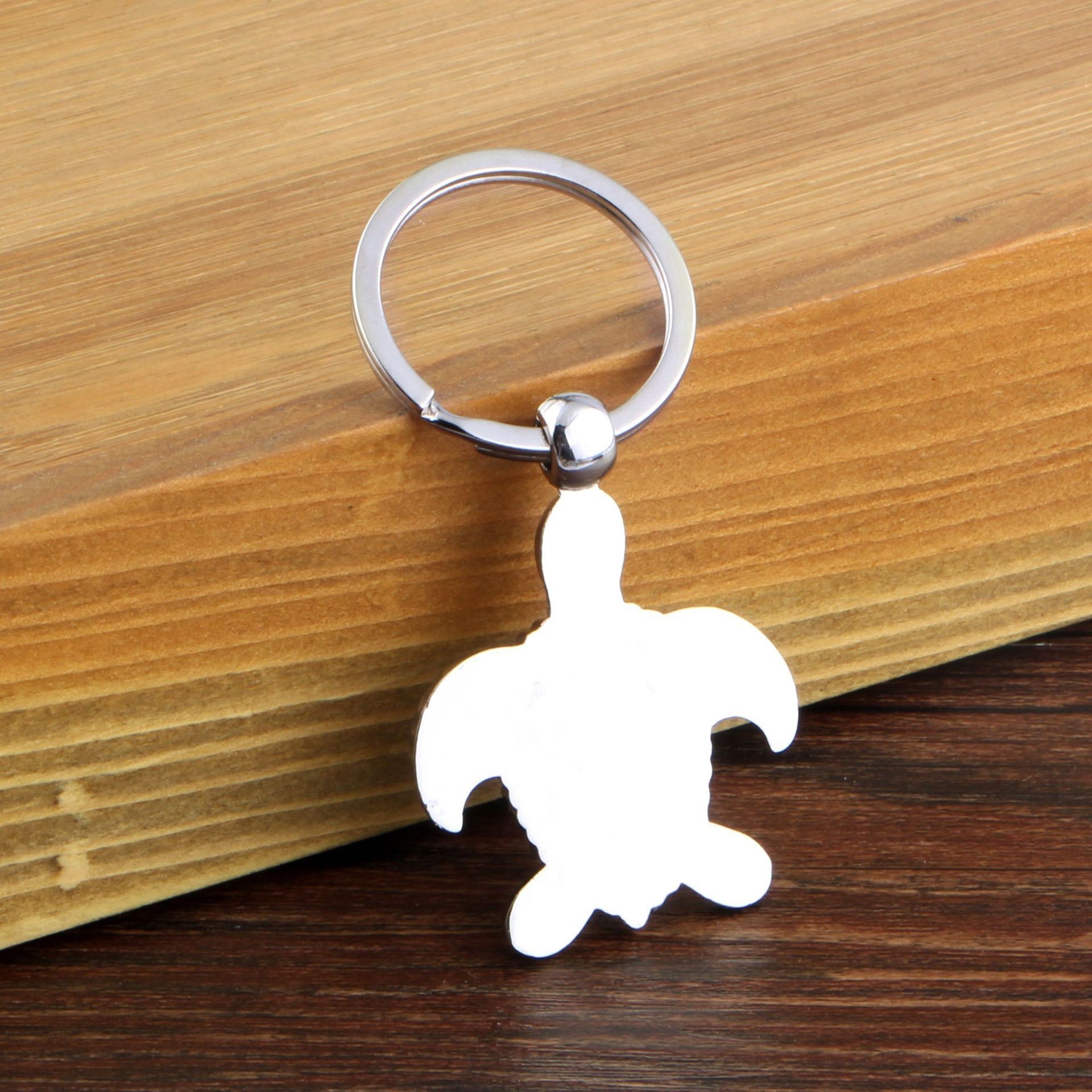 Silver Turtle Designer Keychains Sea Animal Turtle Keychain Factory Supply Wholesale Custom Metal Metal for Cancun Eco-friendly