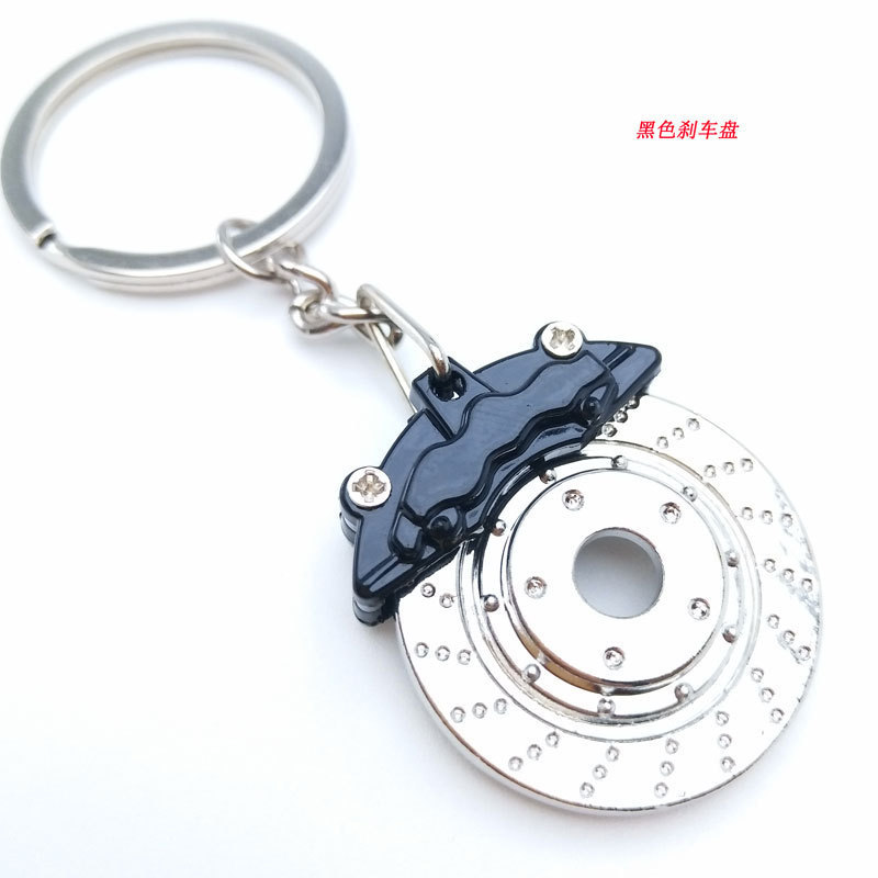 In Stock  Mini Creative Disc Brake Keychain Cute Metal Auto Parts Disc Brake Keychain For Men Gift Car Accessories Keychain