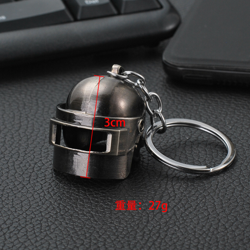 Jedi Survival Gun Weapon Model Pendant Keychain Eating Chicken Game Around The Net Cafe Gift Metal Gun Keychain