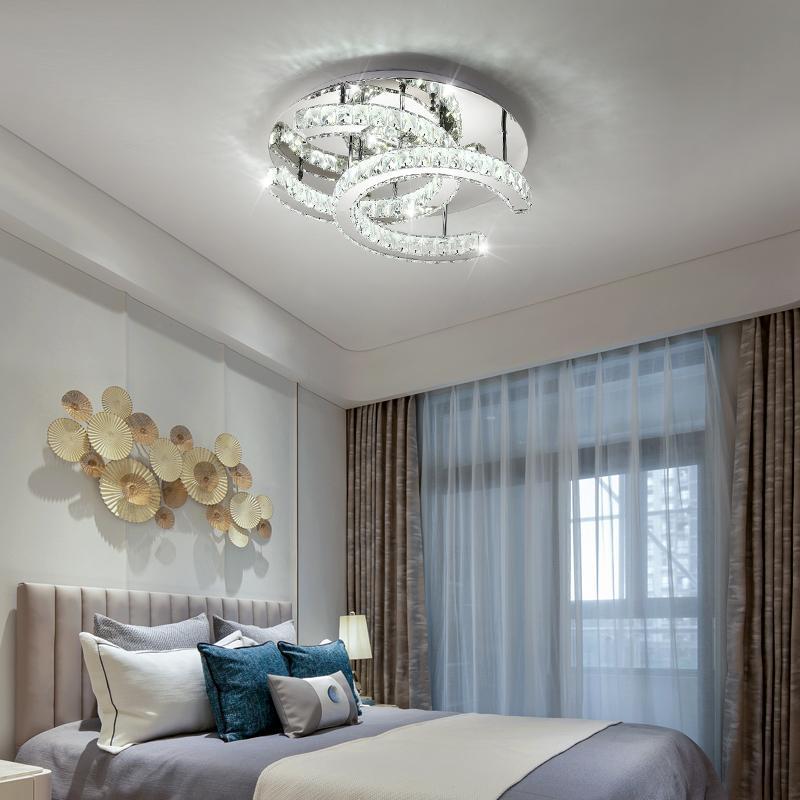 New ceiling lights  remote control crystal  hot sale lamps  round ceiling lights modern for bedroom 500mm