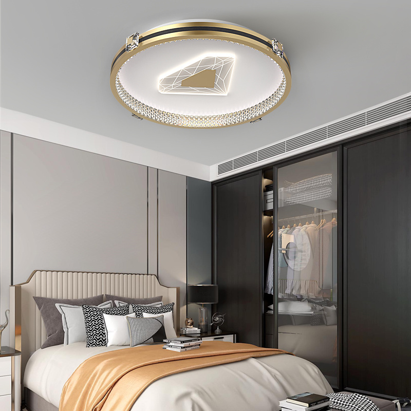 Promotion Simple Shape Dining Bedroom Aluminium Ceiling Lights Led Indoor Black Or Gold Ceiling Lamp  Lampara De Techo