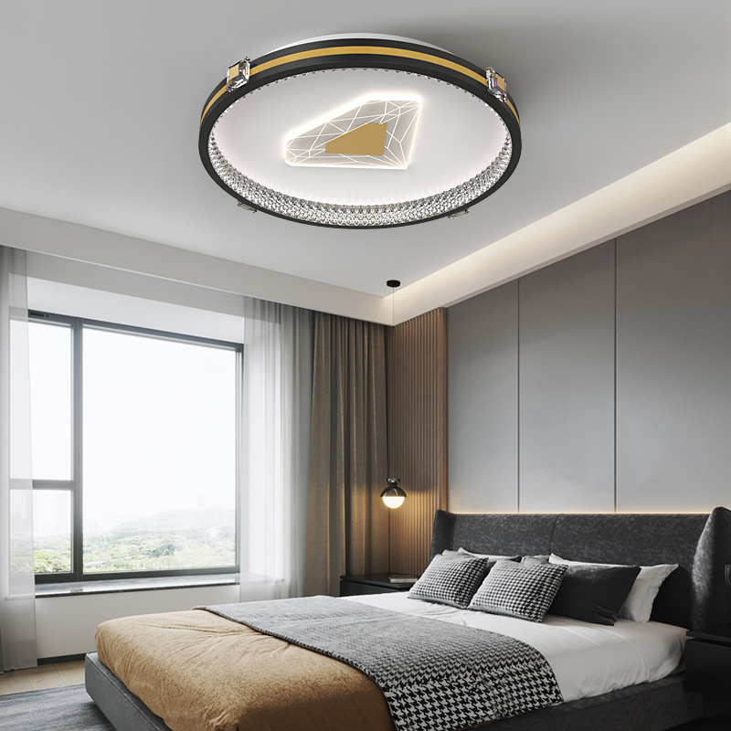 Promotion Simple Shape Dining Bedroom Aluminium Ceiling Lights Led Indoor Black Or Gold Ceiling Lamp  Lampara De Techo